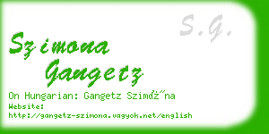 szimona gangetz business card